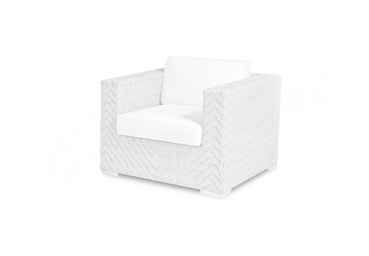 rattan fotel (fehér)