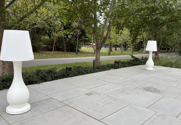 Ottocento floor lamp rental for wedding and event from B'rent Ltd !