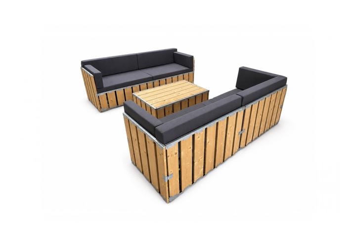 wood lounge szett