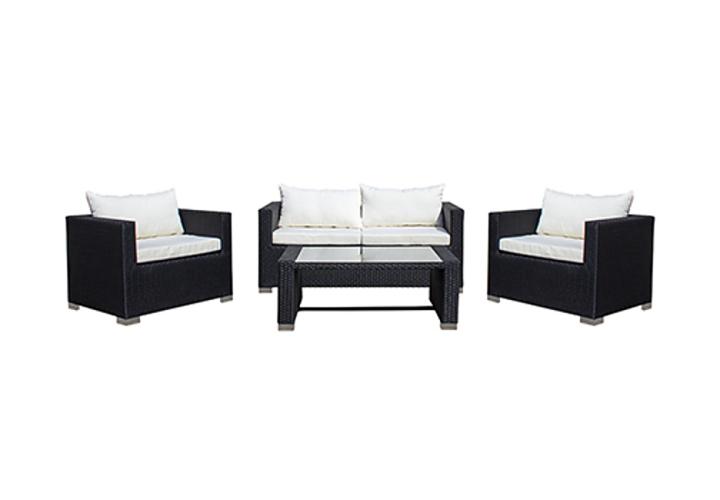 rattan garnitúra II. (fekete)