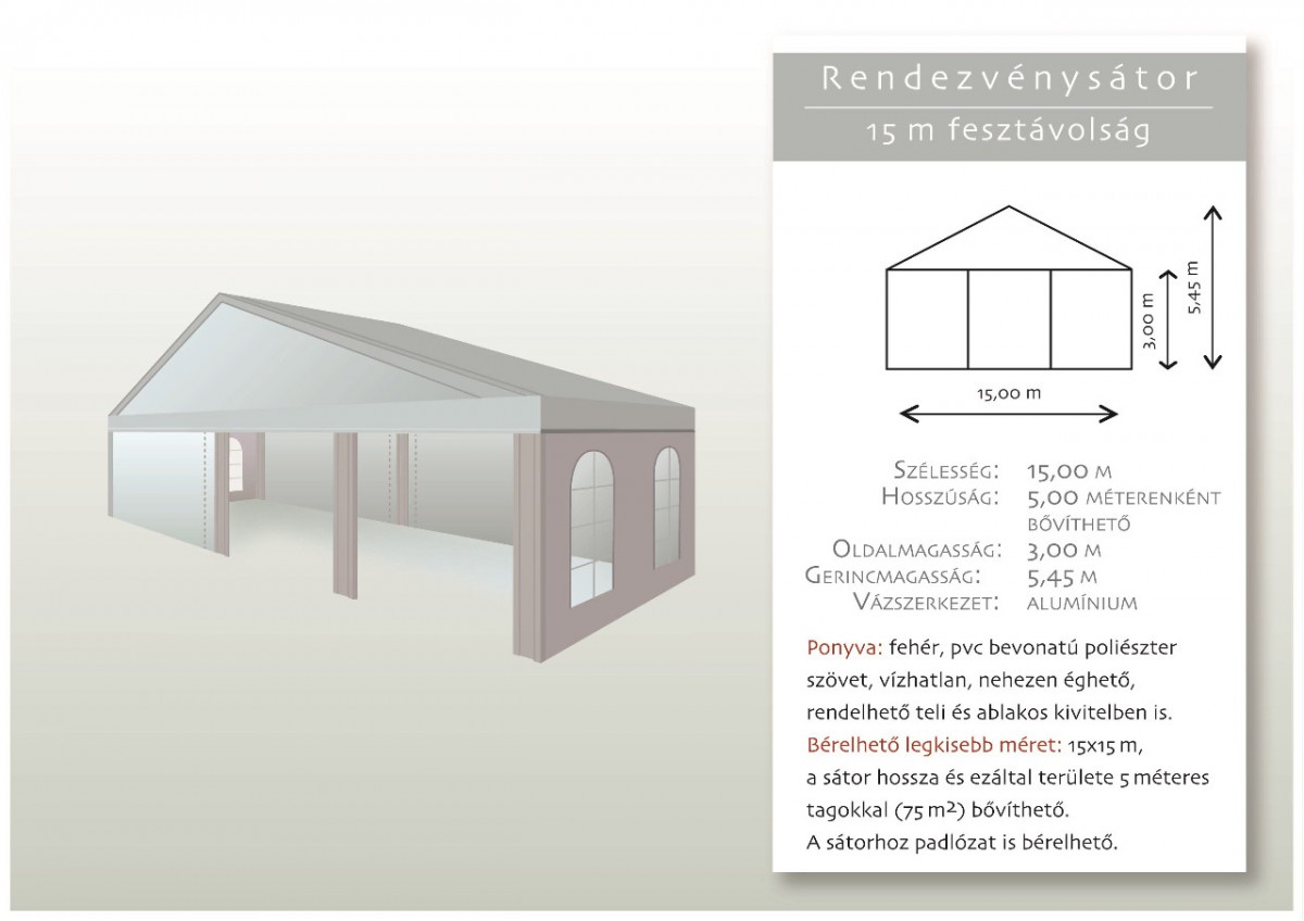 rendezvénysátor bérlés, brent.hu