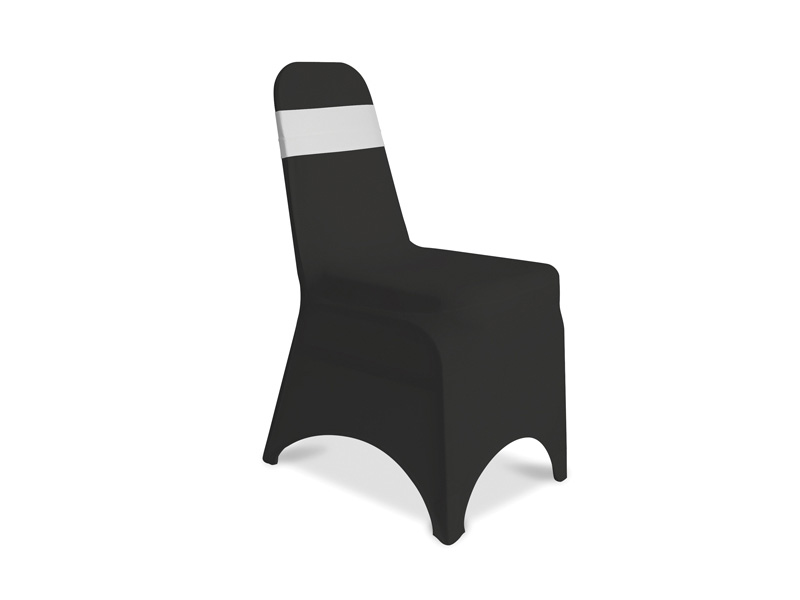 Spandex székhuzat fekete (fehér pánttal), brent.hu