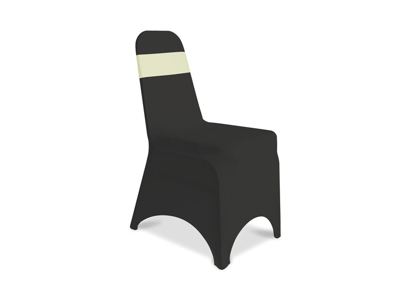 Spandex székhuzat fekete (vanília pánttal) + konferenciaszék bérlés