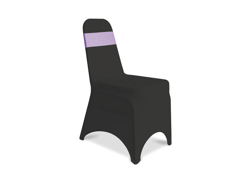 Spandex székhuzat fekete (halványrózsaszín pánttal) + konferenciaszék bérlés