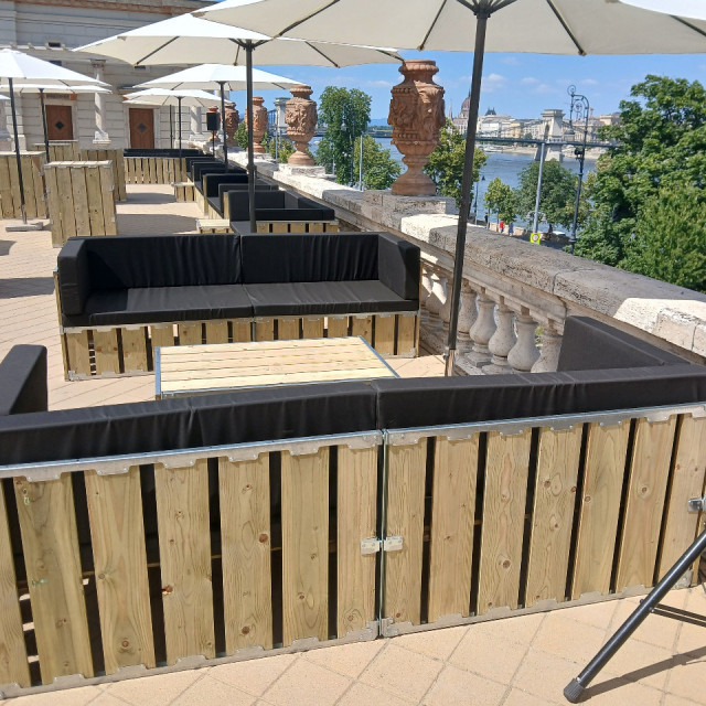 wood lounge szett bérlés , brent.hu