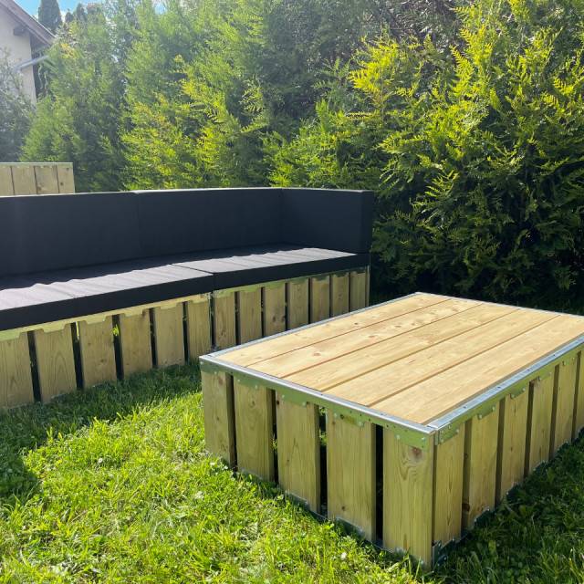 wood lounge szett bérlés , brent.hu