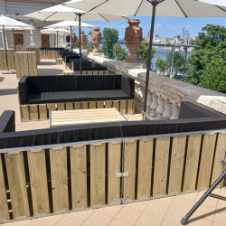 wood lounge szett bérlés, brent.hu
